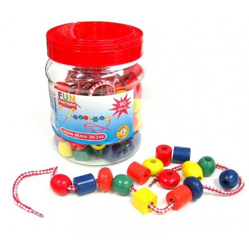 Fun Factory - Lacing Beads in a Jar